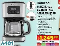 homend filtre kahve makinesi