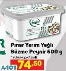 Pınar Yarım Yağlı Süzme Peynir  • 500 G