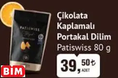 Patiswiss Çikolata Kaplamalı Portakal Dilim