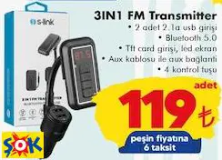 3IN1 FM Transmitter