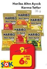 Haribo Altın Ayıcık Karma Tatlar 35 g Haribo Altın Ayıcık Karma Tatlar 35 g