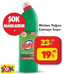 Mintax Yoğun Çamaşır Suyu 1 L Mintax Yoğun Çamaşır Suyu 1 L