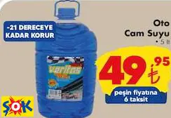 Oto Cam Suyu • 5 lt Oto Cam Suyu • 5 lt