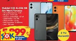 Oukitel C33 8+256 GB Gri/Mavi/Turuncu Cep Telefonu Oukitel C33 8+256 GB Gri/Mavi/Turuncu Cep Telefonu