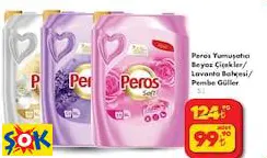 Peros Yumuşatıcı Beyaz Çiçekler/ Lavanta Bahçesi/ Pembe Güller 5 L Peros Yumuşatıcı Beyaz Çiçekler/ Lavanta Bahçesi/ Pembe Güller 5 L