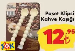 Poşet Klipsi Kahve Kaşığı