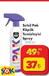 Selsil Pak Köpük Temizleyici Sprey 500 ml Selsil Pak Köpük Temizleyici Sprey 500 ml