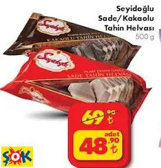 Seyidoğlu Sade/Kakaolu Tahin Helvası 500 g Seyidoğlu Sade/Kakaolu Tahin Helvası 500 g