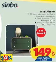 Sinbo Mini Abajur Sinbo Mini Abajur