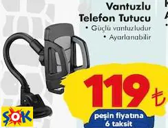 Mıknatıslı Ve Vantuzlu Telefon Tutucu