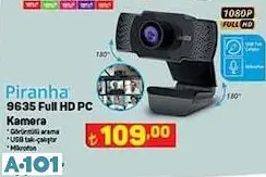 Piranha Full HD PC Kamera Bilgisayar Kamerası