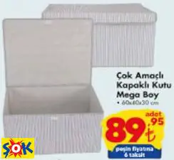 Çok Amaçlı Kapaklı Kutu Mega Boy