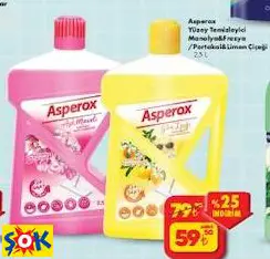 Asperox Yüzey Temizleyici Manolya&Frezya /Portakal&Limon Çiçeği 2,5 L