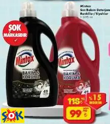Mintax Sıvı Bakım Deterjanı Renkliler/Siyahlar