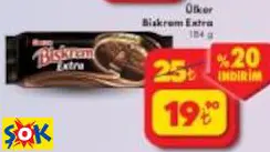 Ülker Biskrem Extra Kakaolu Bisküvi 184 G