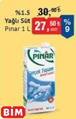 Pınar %1.5 Yağlı Süt