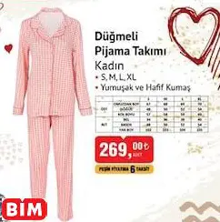 Düğmeli Pijama Takımı Kadın