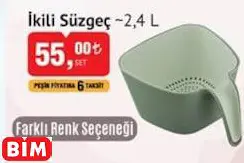 İkili Süzgeç ~2,4 L