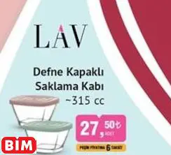 Lav Defne Kapaklı Saklama Kabı ~315 Cc