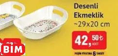 Desenli Melamin Ekmeklik ~29x20 cm Desenli Melamin Ekmeklik ~29x20 cm