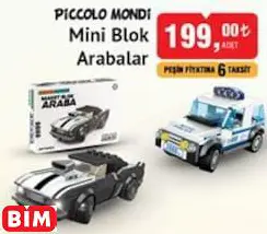 Mini Blok Arabalar Oyuncak