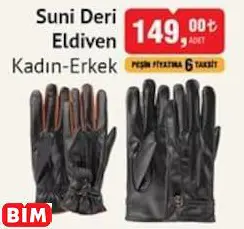 Suni Deri Eldiven Kadın-Erkek