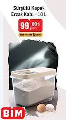 Sürgülü Kapak Erzak Kabı ~10 L