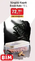 Sürgülü Kapak Erzak Kabı ~5 L Sürgülü Kapak Erzak Kabı ~5 L