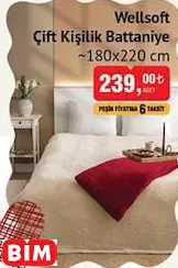 Wellsoft Çift Kişilik Battaniye ~180x220 cm Wellsoft Çift Kişilik Battaniye ~180x220 cm