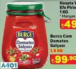 burcu cam domates salçası 1,5KG