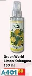 green world limon kolonyası 150ml
