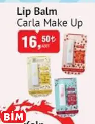 Carla Make Up Lip Balm Carla Make Up Lip Balm - BİM'de 16,50 TL