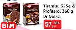 Dr Oetker Tiramisu 355g & Profiterol 360 g