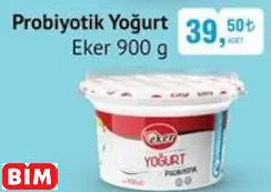 Eker Probiyotik Yoğurt Eker Probiyotik Yoğurt - BİM'de 39,50 TL