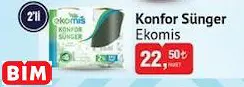 Ekomis Konfor Sünger Ekomis Konfor Sünger - BİM'de 22,50 TL