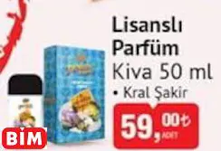 Kiva Lisanslı Parfüm Kiva Lisanslı Parfüm - BİM'de 59,00 TL