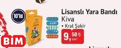 Kiva Lisanslı Yara Bandı Kiva Lisanslı Yara Bandı - BİM'de 9,50 TL