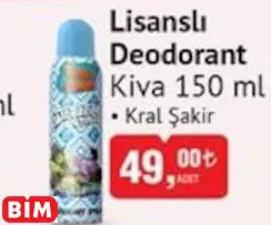 Kiva Lisanslı Deodorant