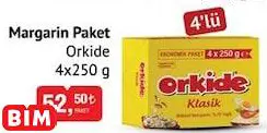 Orkide Margarin Paket Orkide Margarin Paket - BİM'de 52,50 TL