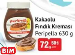 Peripella Kakaolu Fındık Kreması Peripella Kakaolu Fındık Kreması - BİM'de 72,50 TL
