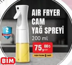 Air Fryer Cam Yağ Spreyi Airfryer