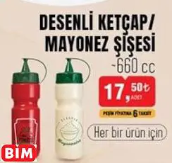 Desenli Ketçap / Mayonez Şişesi