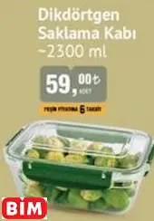 Dikdörtgen Saklama Kabı Dikdörtgen Saklama Kabı