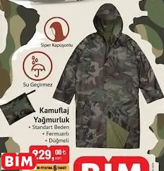 Kamuflaj Yağmurluk Kamuflaj Yağmurluk