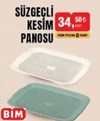 Süzgeçli Kesim Panosu Süzgeçli Kesim Panosu