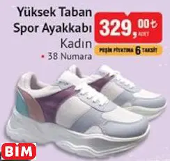 Yüksek Taban Spor Ayakkabı Kadın