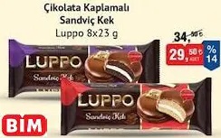 Luppo Çikolata Kaplamalı Sandviç Kek Luppo Çikolata Kaplamalı Sandviç Kek