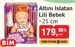 Altını Islatan Lili Bebek ~25 Cm Oyuncak