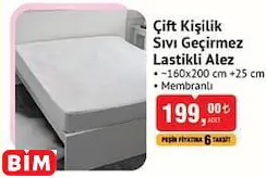 Çift Kişilik Sıvı Geçirmez Lastikli Alez