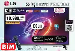 LG 55 İNÇ UHD SMART TV 55UQ75006LF Akıllı Televizyon